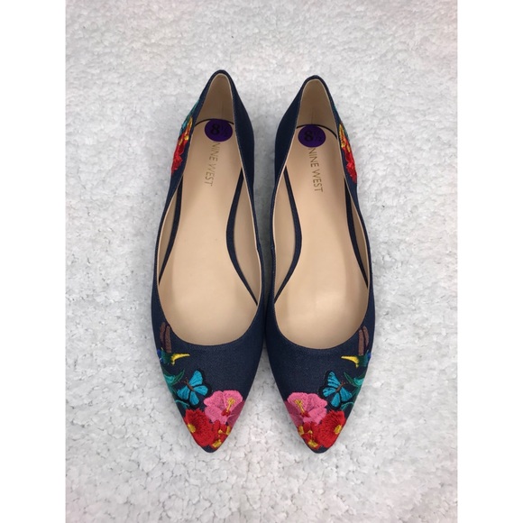Nine West Shoes - Nine West Hummingbird Embroidered Flats